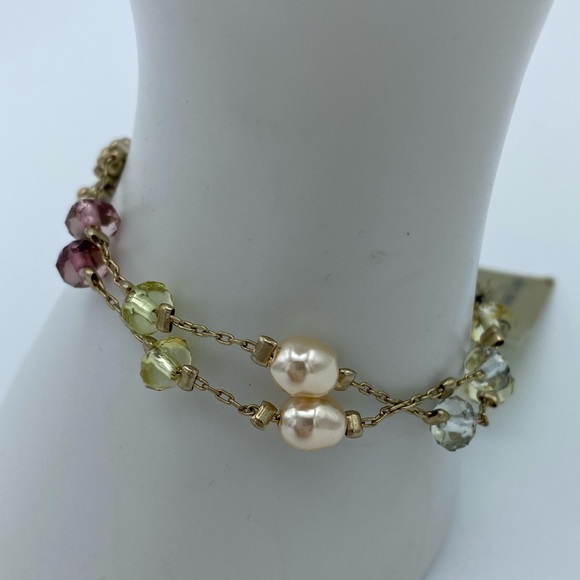 Premier Designs Madeline Flower Pink Crystal Gld P - Picture 6 of 9